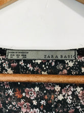 Load image into Gallery viewer, Zara Women&#39;s Floral Sheer A-Line Dress | M UK10-12 | Multicoloured
