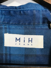 Load image into Gallery viewer, M.i.H Jeans Women&#39;s Check Gingham Button-Up Shirt | L UK14 | Blue
