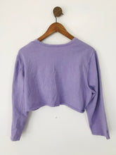 Load image into Gallery viewer, Monsoon Women&#39;s Crop Cardigan | XL | Purple
