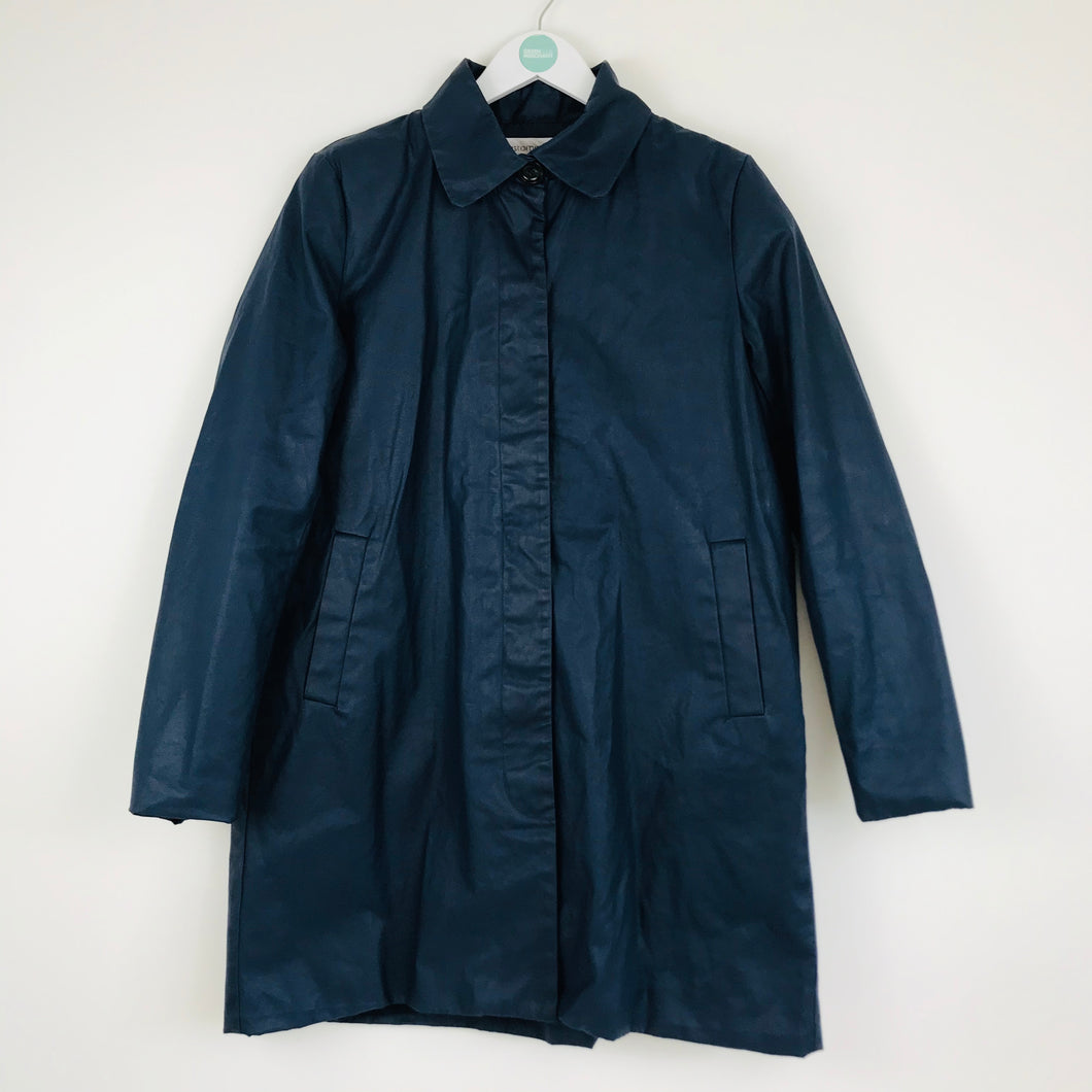 Custommade Womens Waxed Overcoat | 40 L | Blue