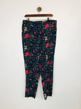 Load image into Gallery viewer, Oasis Women&#39;s Floral Tapered Leg Casual Trousers | UK14 | Multicoloured
