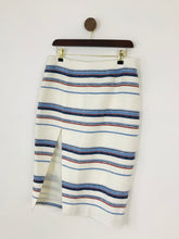 Load image into Gallery viewer, Intermix Women’s Stripe Pencil Skirt | UK14 L | Multicolour
