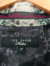Load image into Gallery viewer, Ted Baker Men’s Floral Shirt | XL 17 | Grey
