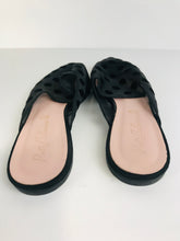 Load image into Gallery viewer, Pretty Ballerinas Women&#39;s Polka Dot Mules Flats Shoes | EU41 UK8 | Black
