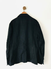 Load image into Gallery viewer, Gian Carlo Rossi Men’s Wool Linen Overcoat Jacket | 54 UK44 L | Navy Blue
