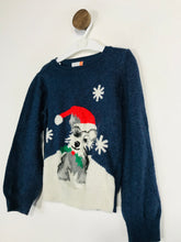 Load image into Gallery viewer, John Lewis Kid&#39;s Christmas Jumper | 4 Years | Blue
