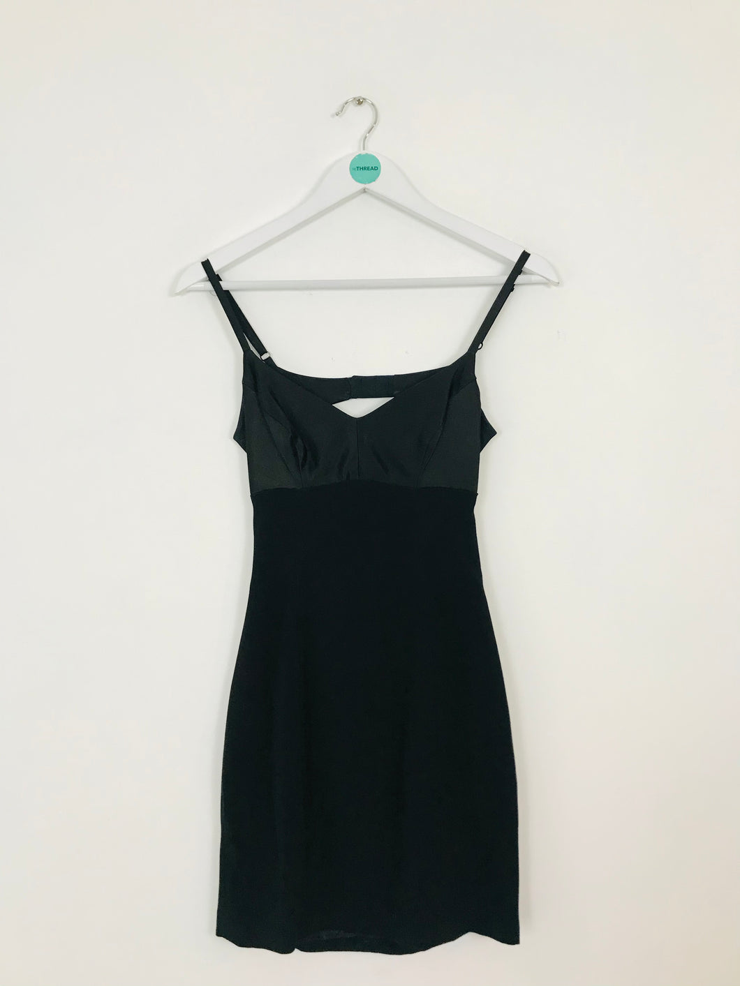 Karen Millen Women’s V-Neck Bodycon Mini Dress | UK8 | Black
