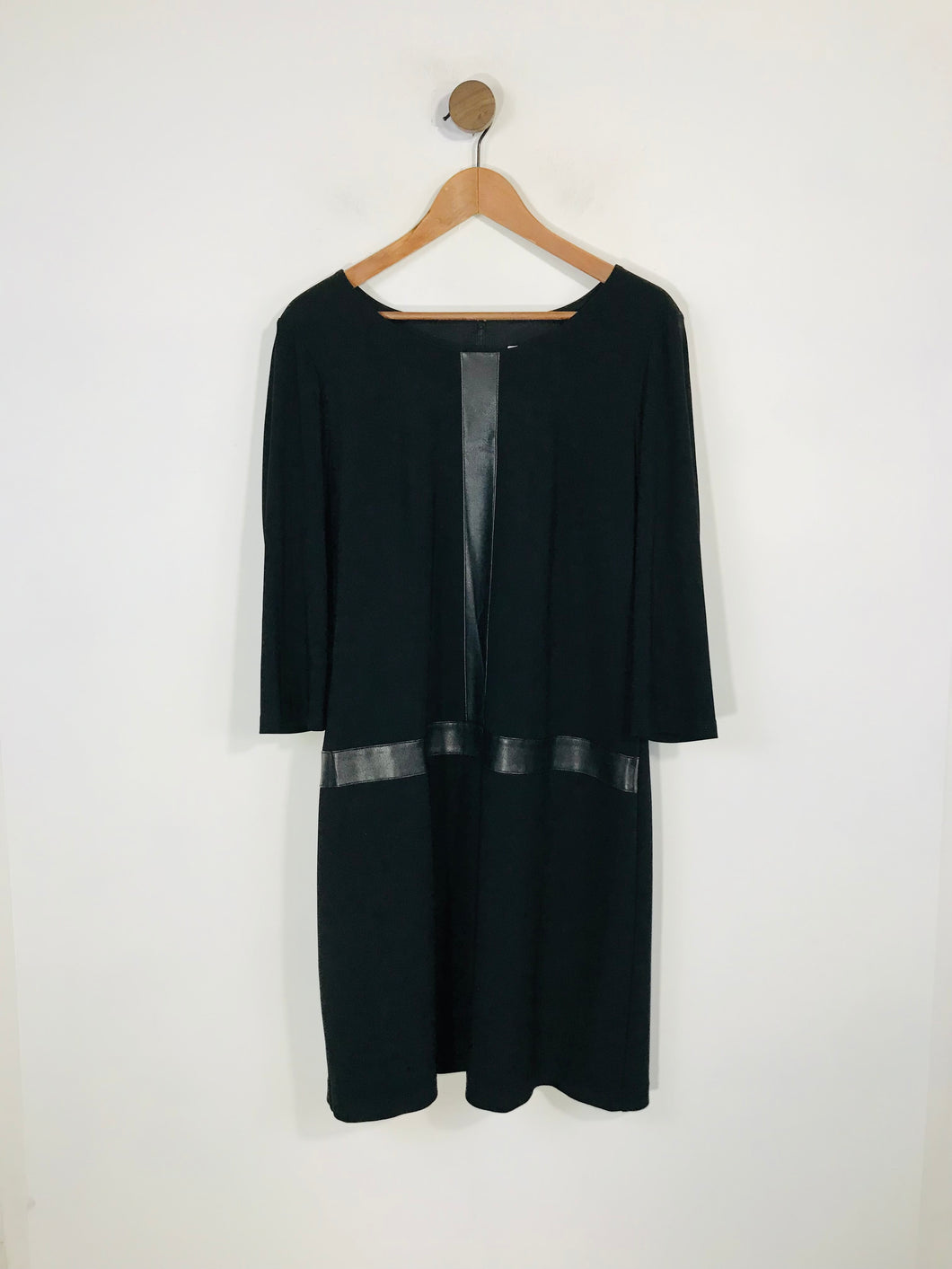 Joseph Ribkoff Women's Faux Leather Mini Dress | UK18 | Black