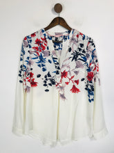 Load image into Gallery viewer, Joules Women&#39;s Floral V-Neck Blouse | UK10 | White
