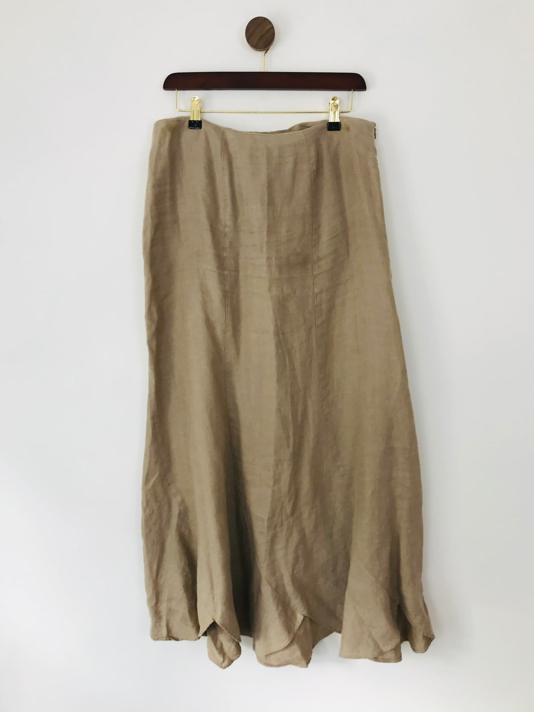 Fenn Wright Manson Women's Linen Maxi Skirt | UK12 | Beige
