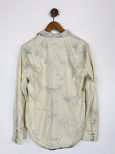 Load image into Gallery viewer, Polo Ralph Lauren Women&#39;s Acid Wash Denim Look Button-Up Shirt | L UK14 | Beige
