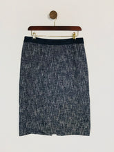 Load image into Gallery viewer, Hobbs Women&#39;s Tweed Pencil Skirt | UK12 | Blue
