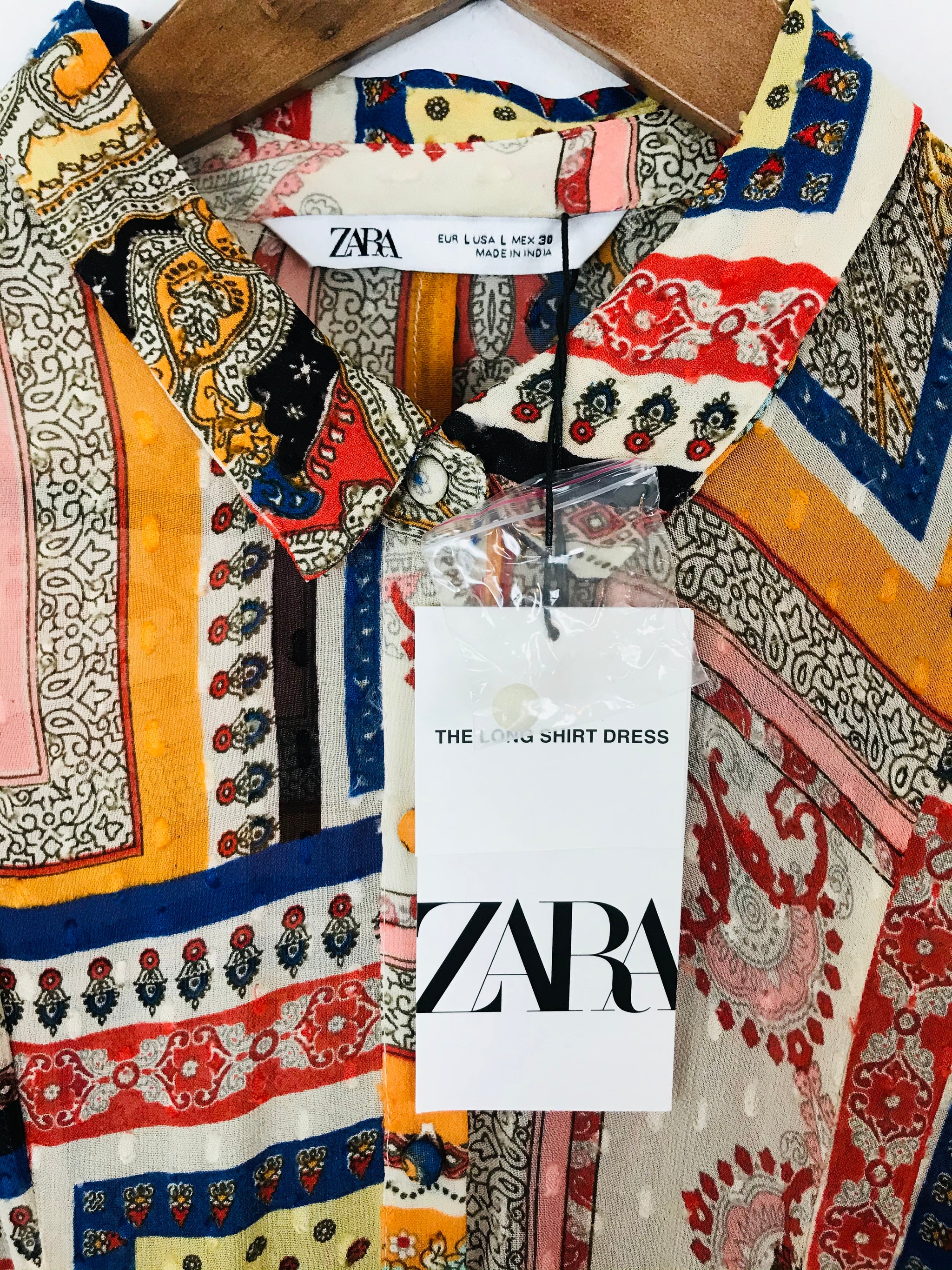 Zara Women's Long Sleeve Maxi Shirt Dress NWT | L UK14