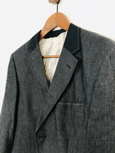 Load image into Gallery viewer, Holland Esquire Men&#39;s Linen Blazer Jacket | 40 | Grey
