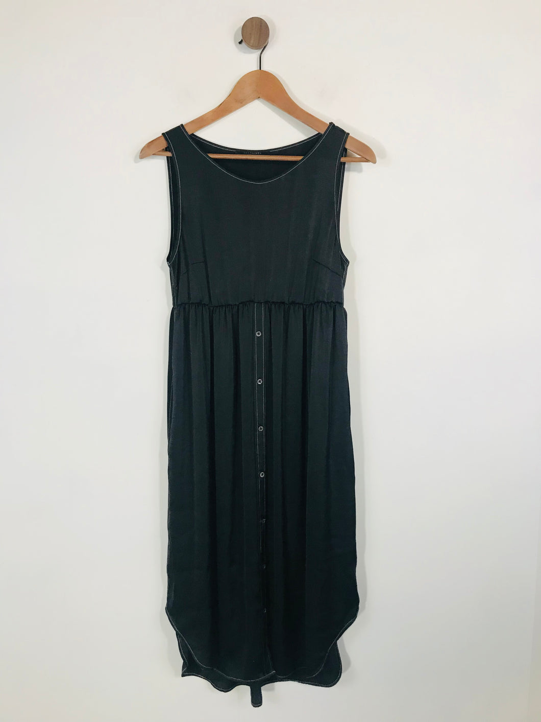 AllSaints Women's Midi Dress | M UK10-12 | Black