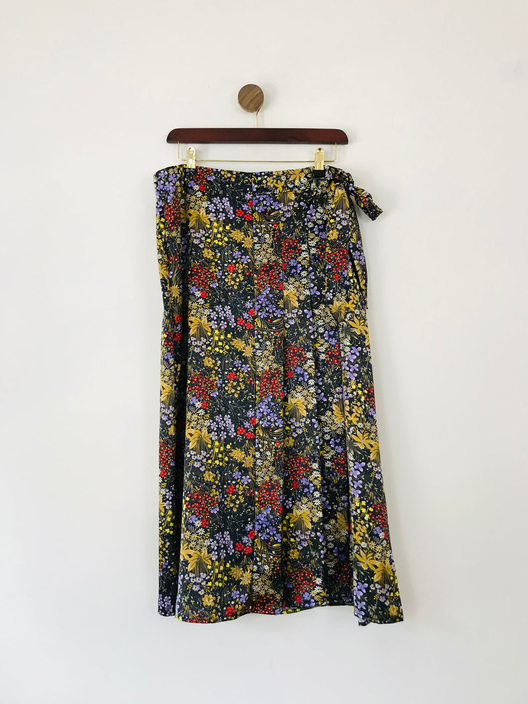 Per Una Women's Floral Wrap Midi Skirt | UK16 | Multicolour