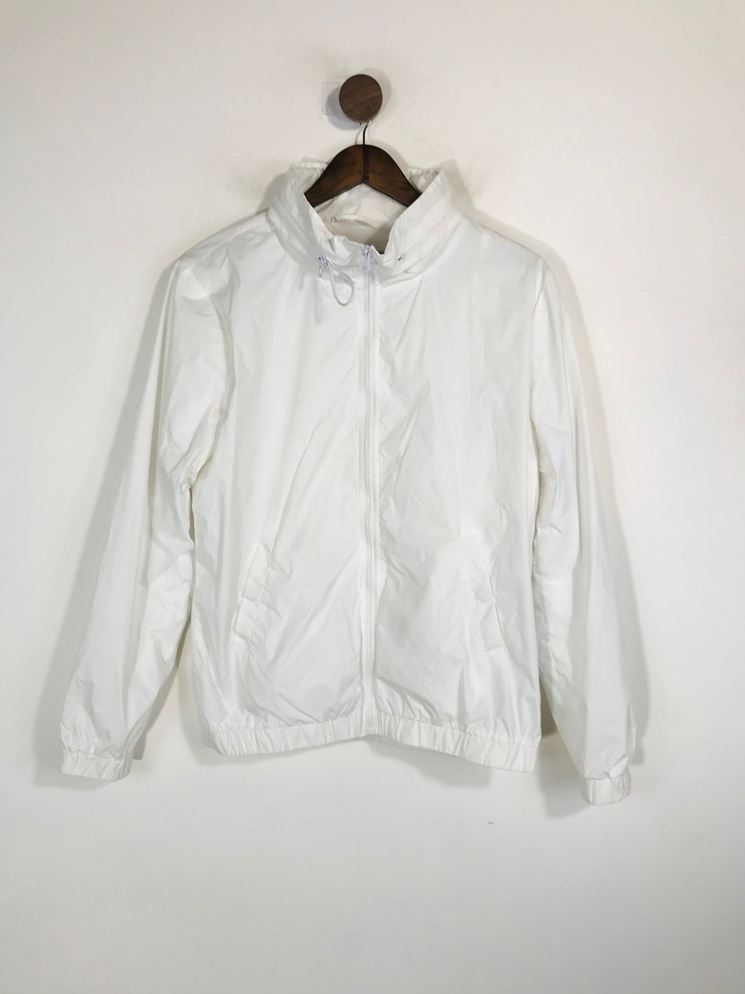 Retro Women's Vintage Raincoat Jacket | M UK10-12 | White