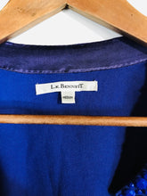 Load image into Gallery viewer, LK Bennett Women&#39;s Silk Embroidered Cardigan | M UK10-12 | Purple
