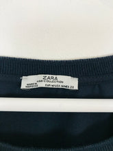 Load image into Gallery viewer, Zara Women’s Oversized Graphic T-Shirt | M UK12 | Blue
