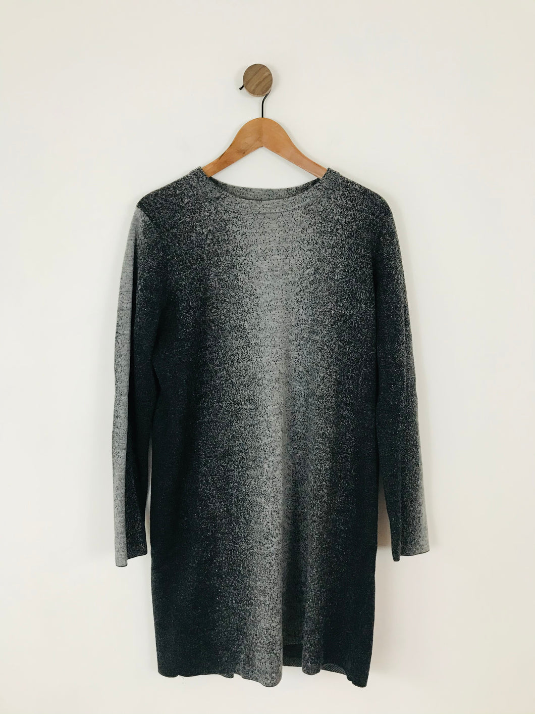 COS Women’s Merino Wool Long Sleeve Ombré Knit Dress | L UK14 | Grey