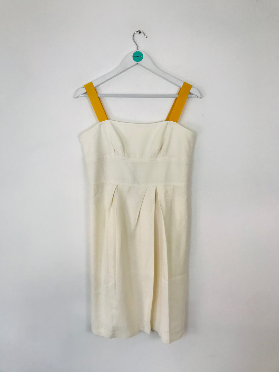 Tara Jarmon Women’s Empire Line Pinafore Style Dress | 40 UK12 | White