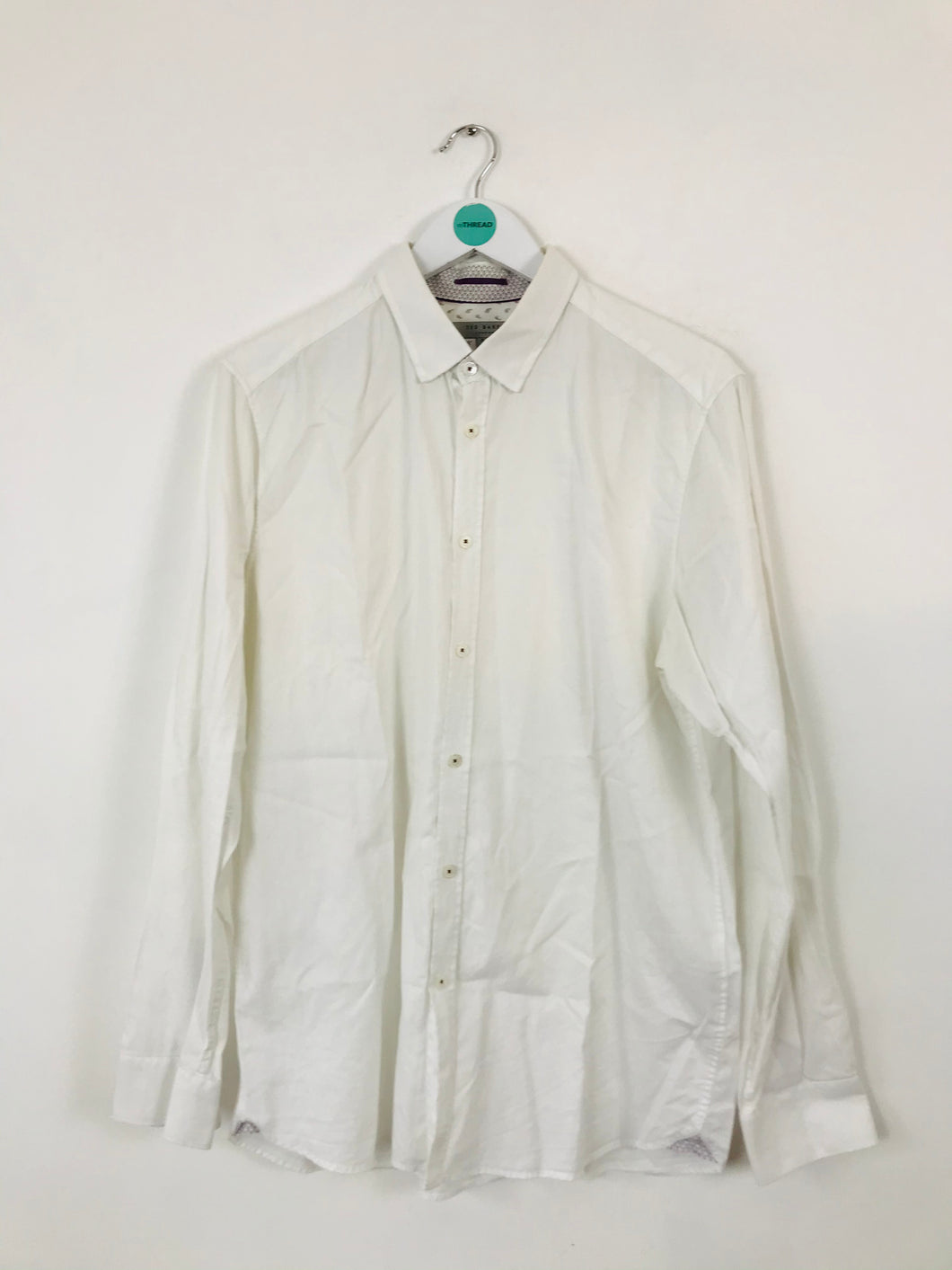Ted Baker Men’s Long Sleeve Shirt | 5 XL | White