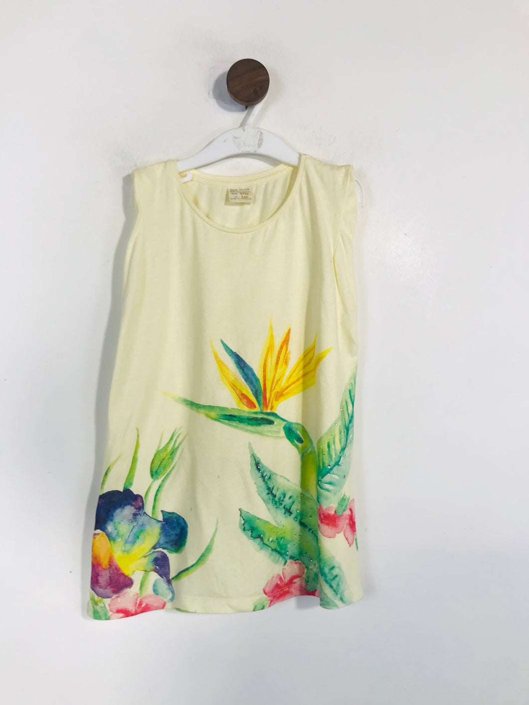 Zara Kid's Floral T-Shirt | 9-10 years | Yellow