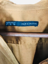 Load image into Gallery viewer, Zara Women&#39;s Silk Long Sleeve Blouse | XS UK6-8 | Beige
