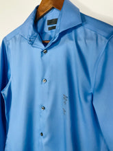 Load image into Gallery viewer, Calvin Klein Men&#39;s Cotton Smart Button-Up Shirt NWT | 14.5 32/33 | Blue
