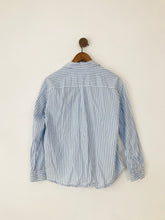 Load image into Gallery viewer, Tommy Hilfiger Women’s Button-Up Stripe Shirt | US4 UK8 | Blue

