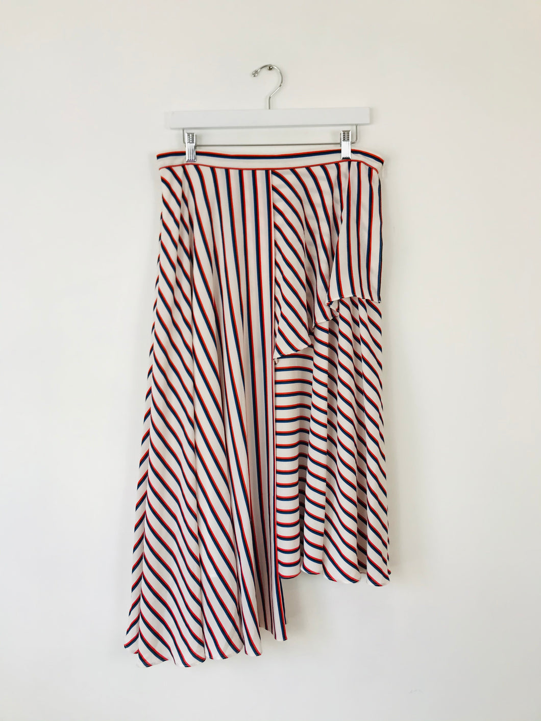 Studio by Preen Women’s Stripe Asymmetric Midi Skirt | UK14 | Multi
