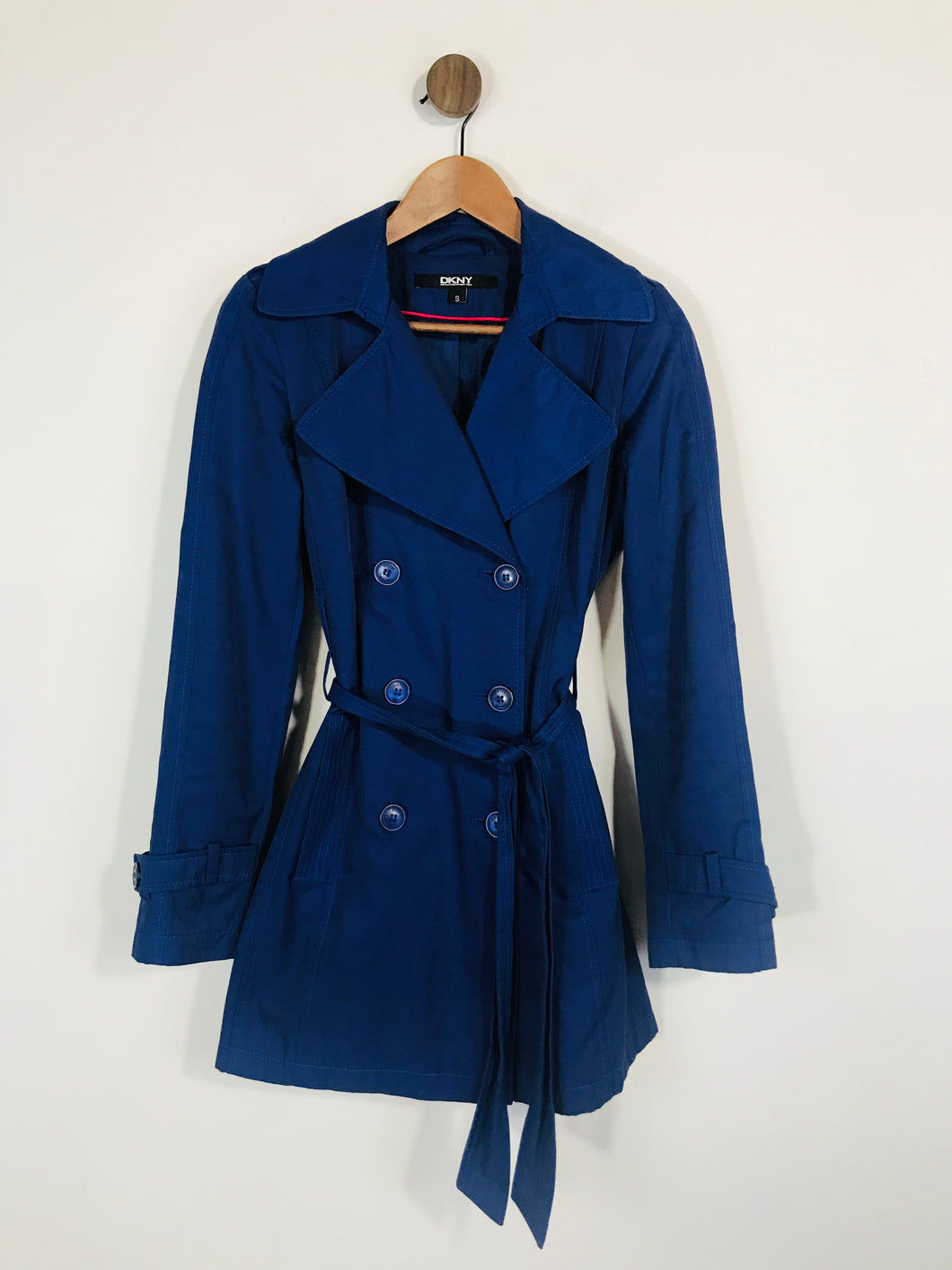 DKNY Women's Trench Coat | S UK8 | Blue