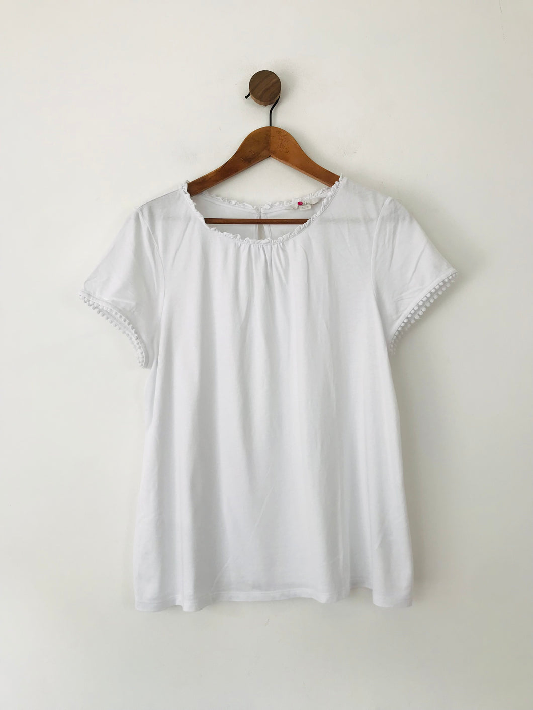 Boden Women's Ruffle T-Shirt | UK16 | White