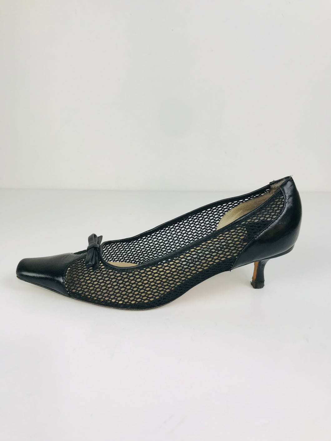Jimmy Choo Women's Leather Vintage Heels | 36.5 UK3.5 | Black