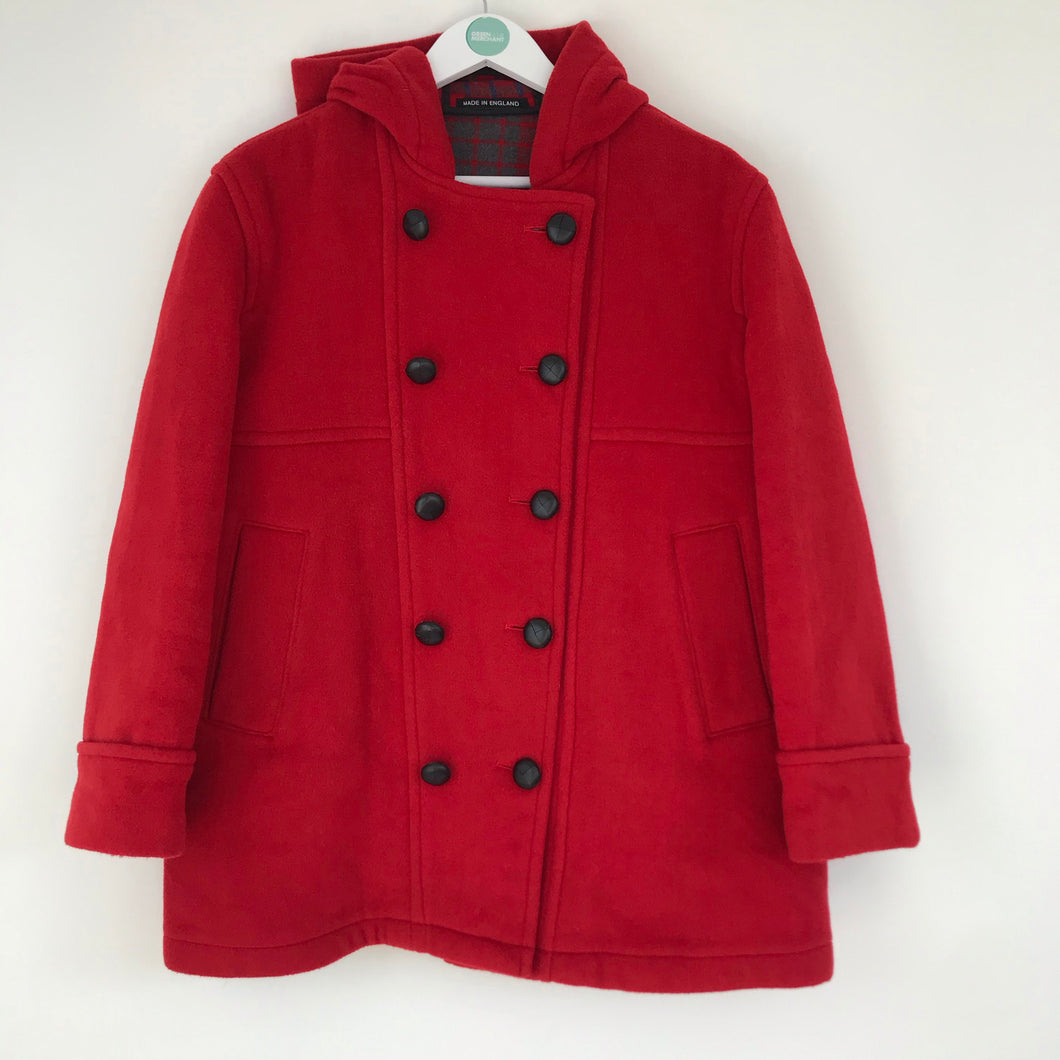 YMC x Gloverall Womens Hooded Duffle Coat | L UK14 | Red