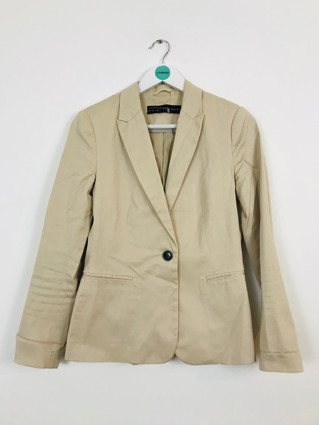 Zara Women’s Tailored Blazer Suit Jacket | M | Beige