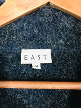 Load image into Gallery viewer, East Women&#39;s Wool Chunky Knit Cardigan | M UK10-12 | Blue
