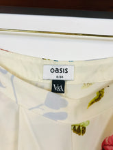 Load image into Gallery viewer, Oasis Women&#39;s V&amp;A Drop Crotch Culottes Trousers | UK8 | Beige
