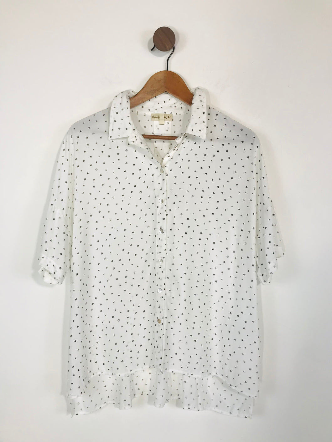 Phase Eight Women's Star print Button-Up Shirt | UK10 | White