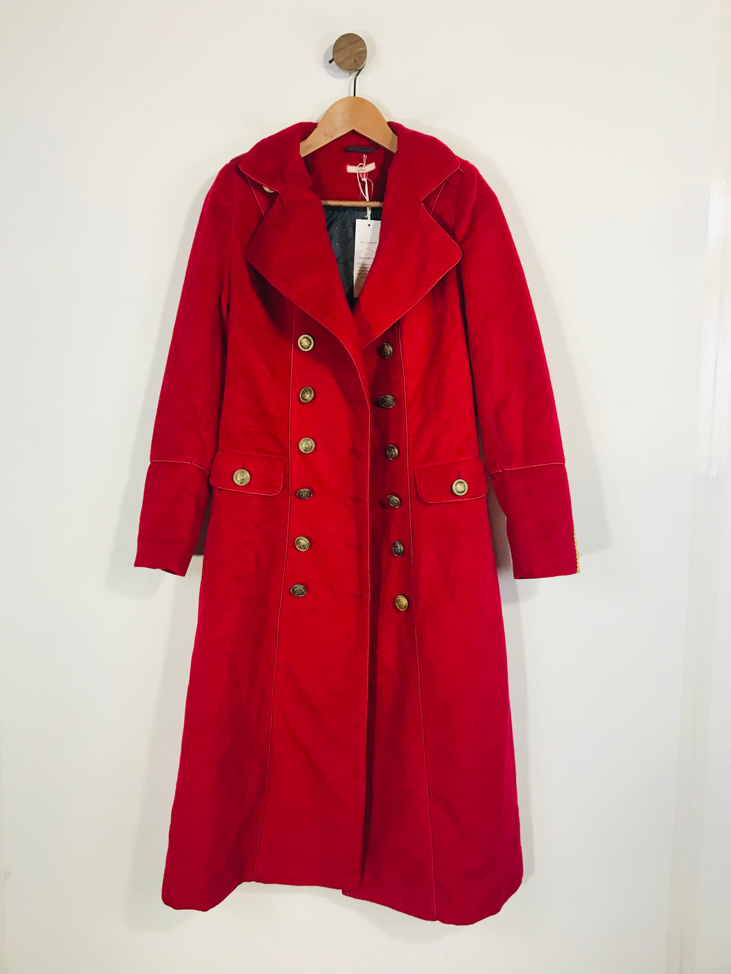 Joe Browns Women's Corset Long Military Coat NWT | UK8 | Red
