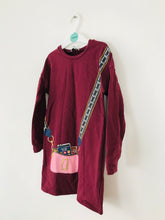 Load image into Gallery viewer, Little Marc Jacobs Girl’s Graphic Jumper Dress | 6 Years | Burgundy Red
