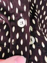 Load image into Gallery viewer, J&amp;ans Dolce &amp; Gabbana Women’s Polka-Dot Long Sleeve Shirt | M | Brown
