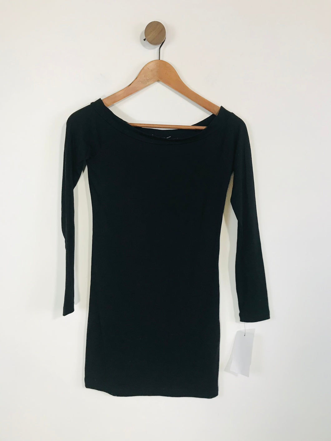 Baukjen Women's Long Sleeve Wide Neck T-Shirt NWT | UK10 | Black