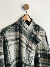 Load image into Gallery viewer, Oui Women&#39;s Check Gingham Mohair Cardigan | UK12 | Multicoloured
