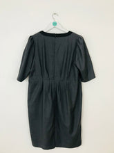 Load image into Gallery viewer, Carmakoma Women’s Oversized V-Neck Wrap Pleated Dress | Plus S UK16 | Grey
