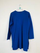 Load image into Gallery viewer, Jean Muir Womens Long Wool Cardigan | M | Blue
