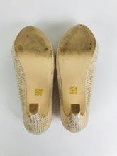 Load image into Gallery viewer, Miss KG Women&#39;s Embellished Studded Heels | EU39 UK6 | Beige
