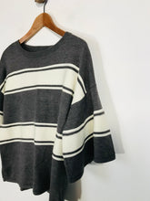 Load image into Gallery viewer, Sunday In Brooklyn Women&#39;s Striped Ribbed Jumper | XS UK6-8 | Grey

