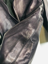 Load image into Gallery viewer, Jean Muir Women&#39;s Leather Biker Jacket | UK10 | Purple
