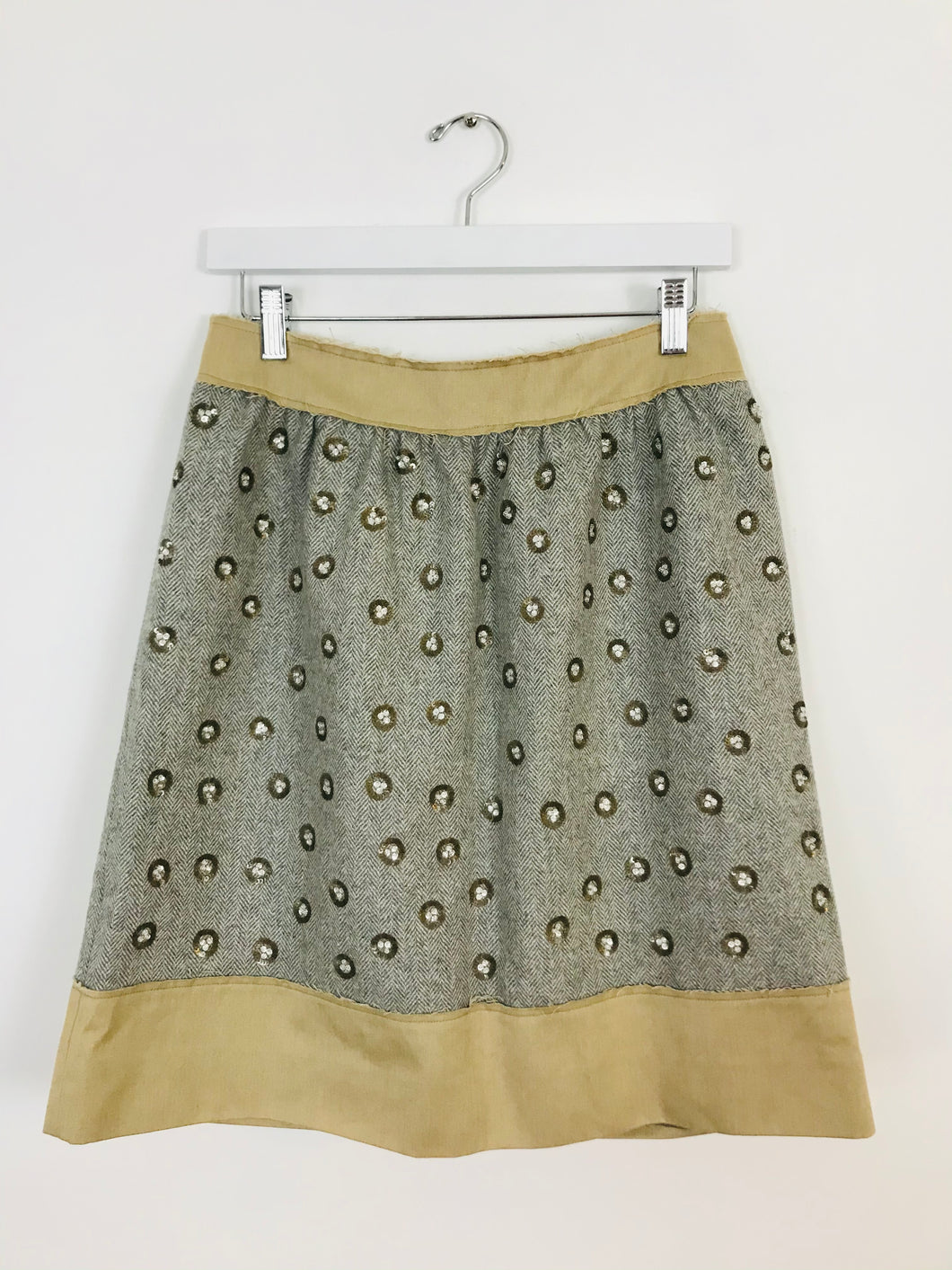 Philosophy Di Alberta Ferretti Wool A-line Skirt | UK10 | Grey